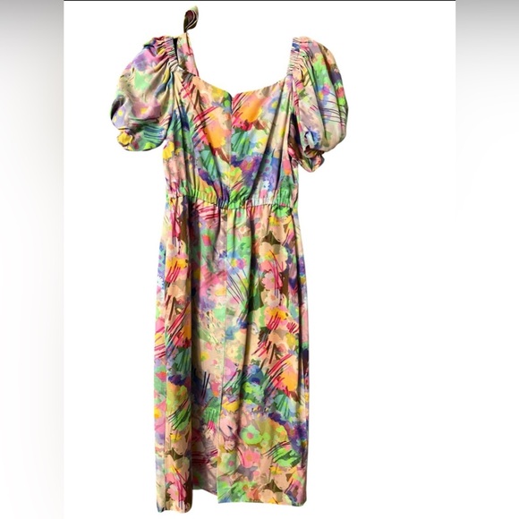 Plenty by Tracy Reese Off-Shoulder Puff-Sleeve Dress - Picture 5 of 8